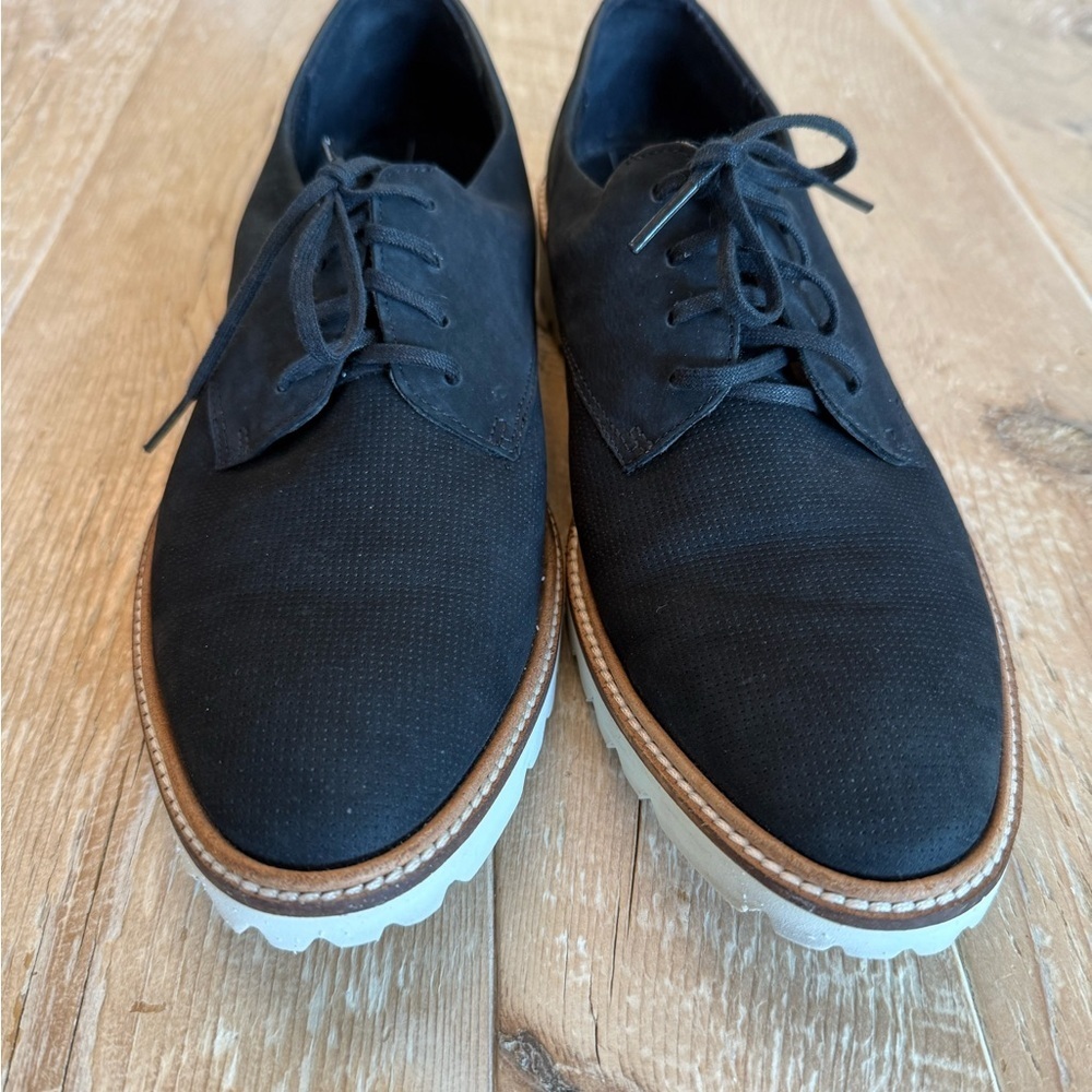 Ecco Modern Tailored Women’s Black Suede Casual Shoes 39 8.5 - Picture 6 of 11